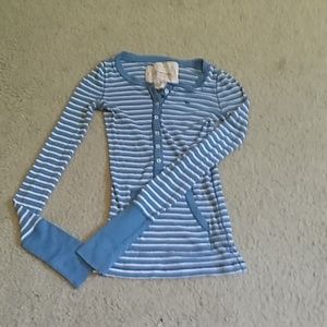 Abercrombie striped long sleeve shirt